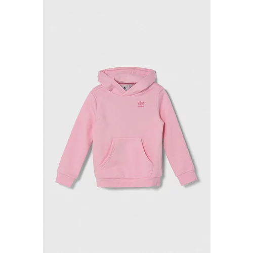 Adidas Dječja dukserica boja: ružičasta, s kapuljačom, s aplikacijom