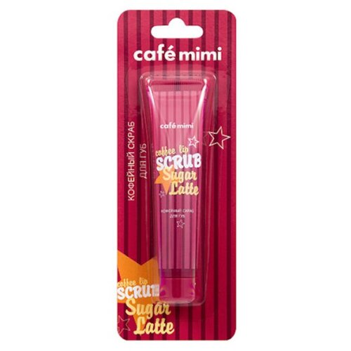 CafeMimi Skrab za usne CAFE MIMI Sugar Latte sa kafom 15ml Slike