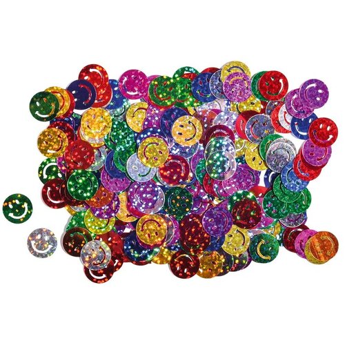 Kraft Crafty ruby, kraft konfete, smajli, 15 x 15mm, 14g ( 137046 ) Slike