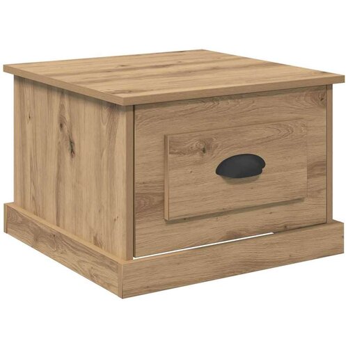 vidaXL Klubska miza artisan hrast 50 x 50 x 35 cm Konstruiran les Cene