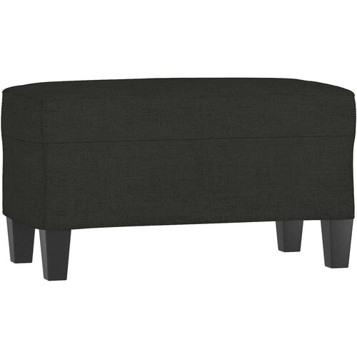 Klupa crna 70x35x41 cm od tkanine - Crna 70 x 35 x 41 cm Slike