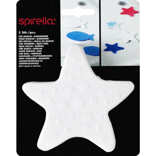 Spirella Otro&amp;scaron;ke protizdrsne podloge 5 ks za kad 13x13 cm Asterie &amp;ndash; Slike