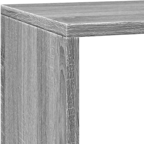 VidaXL Pregrada/regal za knjige 3razina sonoma 137,5x29x103,5cm drveni Slike