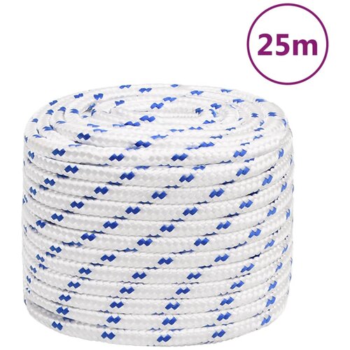 vidaXL Vrv za čoln bela 18 mm 25 m polipropilen Cene