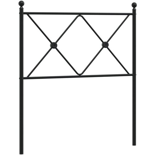 Maison Chic kovinsko posteljno vzglavje - vzglavna omarica - nočna omarica črno 80 cm, (21704402) Slike