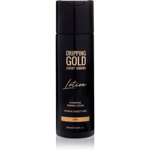 Dripping Gold Luxury Tanning Lotion vlažilno samoporjavitveno mleko za intenzivno porjavelost odtenek Dark 200 ml Cene