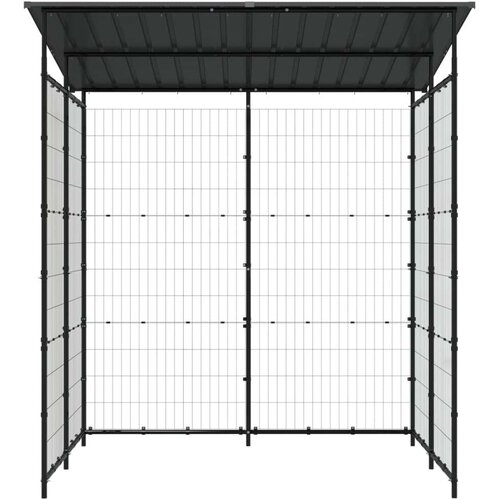 VidaXL spremi&amp;scaron;te za bicikle 190 x 190 x 222 cm čelično crno Slike
