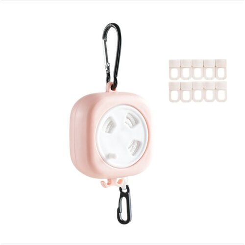 INF Prenosni samonavijalni komplet za sušenje z obešalniki in sponkami Pink, (5000296400) Cene