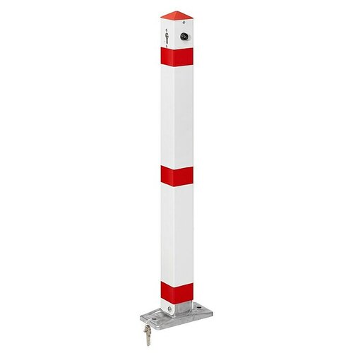  Zaporni steber (Vi&scaron;ina nad tlemi: 900 mm, Do x &Scaron;: 70 x 70 mm, Aluminij, Profilna cilindrična ključavnica, Vrsta montaže: Mozničiti, Bela, rdeča) Cene