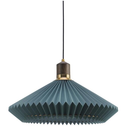 Halo Design 744275-Luster na sajli PARIS 1xE27/60W/230V prečnik 56 cm plava/mesing/hrast Cene