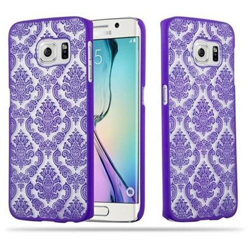 Cadorabo primera, združljiv s Samsungom v vijolični - trdi za&amp;scaron;čitni pokrov v Flower Paisley Henna Design proti praskam in udarcem, (20564388) Slike