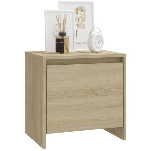 VidaXL noćni ormarić boja hrasta sonome 45 x 34 x 44,5 cm od iverice Slike