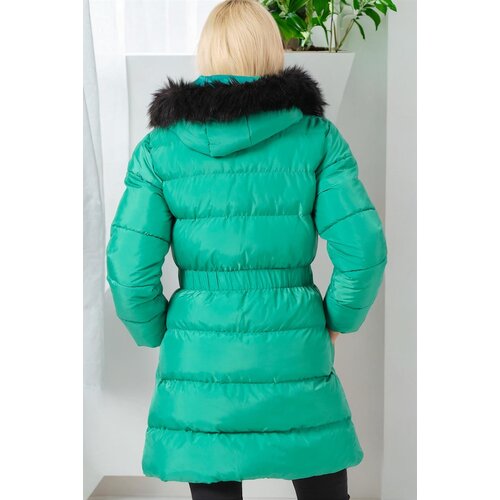 Dewberry Z6764 WOMEN'S COAT-LIGHT GREEN Cene