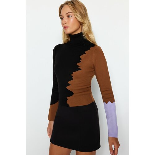 Trendyol Black Turtleneck Knitwear Sweater Slike