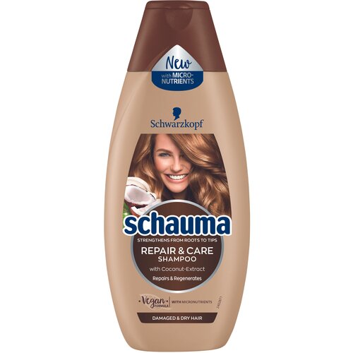 Schauma Repair & Care Shampoo šampon s kokosom za poškodovane in suhe lase za ženske Cene