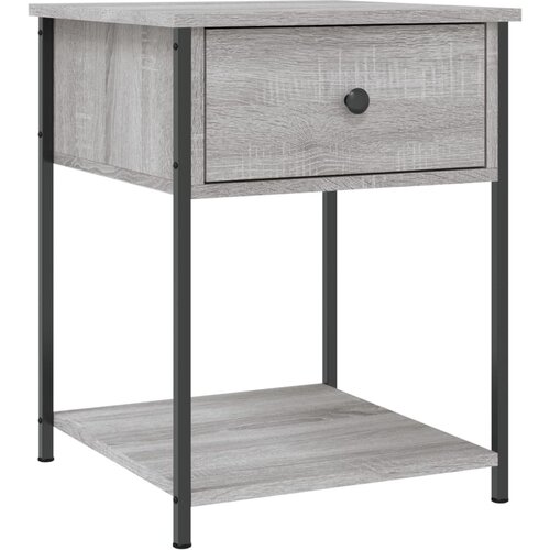 Maison Chic Nočna omarica - Nočna miza siva sonoma 44x45x58 cm inženirski les, (21687221) Slike