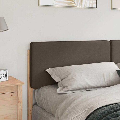  Tapecirani uzglavlje Smeđa i taupe 180 cm Čvrsto borovo drvo Slike