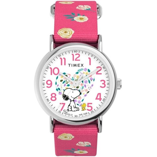 Timex Analogne ure ty576100 Bela Slike