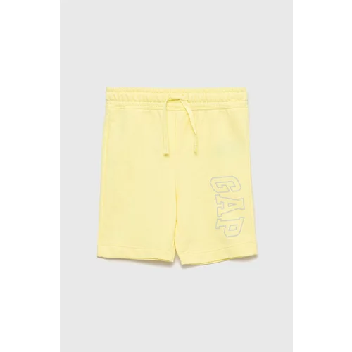 GAP Dječje kratke hlače boja: žuta,