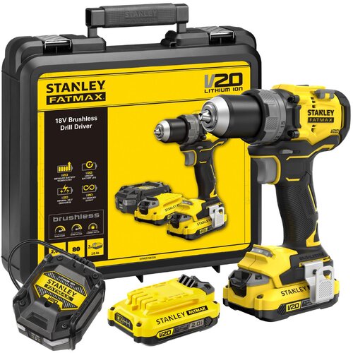 Stanley 18V V20 premijerni bežicni za i bu&scaron;enje vijcanje s cetkastim motorom - Set s baterijom 2.0Ah Cijene