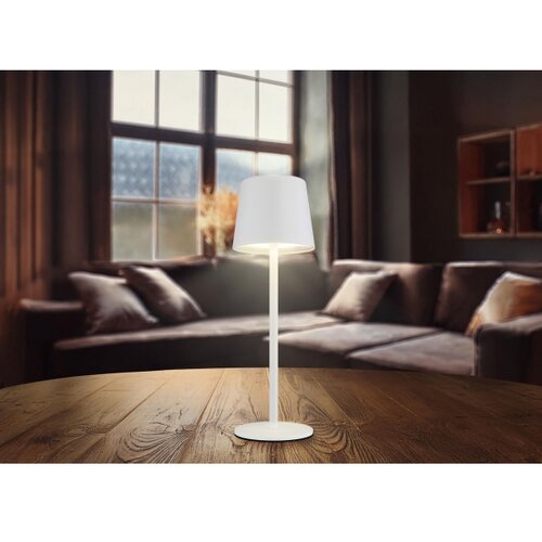 Globo 58482W-LED prigu&amp;scaron;iva, punjiva, dodirna stona lampa za spolja&amp;scaron;nju upotrebu VAN 2W/5V 2200mAh IP44 bela Slike