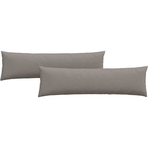  Jastučići za sofu 2 pcs Sivo-smeđa 145 x 40 cm tkanina Slike