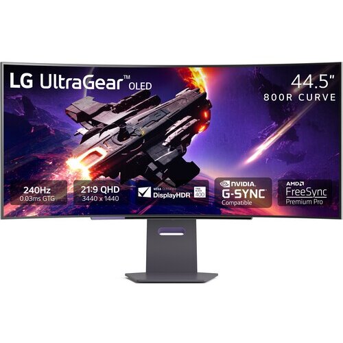 Lg 45" ultragear 45GR95QE 240 hz oled curved gaming monitor Cene