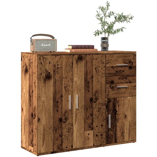 VidaXL Komoda boja staro drvo 91 x 29,5 x 75 cm od konstruiranog drva Slike