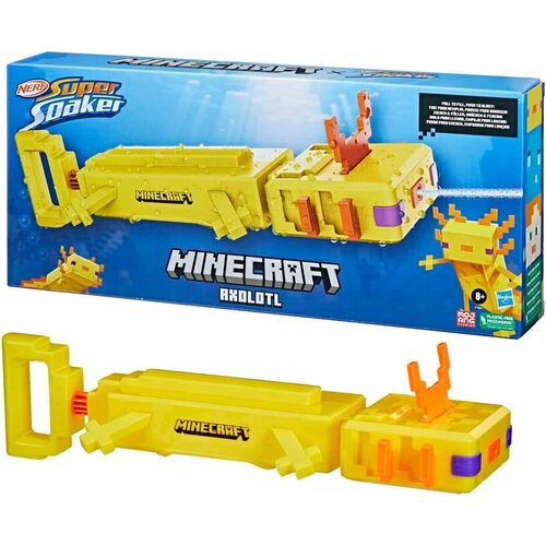 Hasbro dečija igračka na vodu nerf super soaker minecraft axolotl Slike