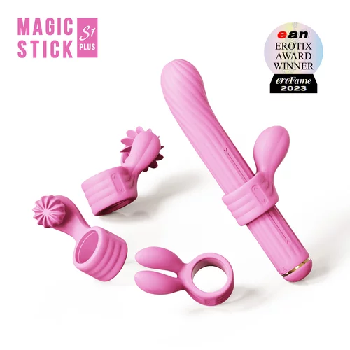 Otouch Rabbit vibrator Magic Stick S1 Plus, roza
