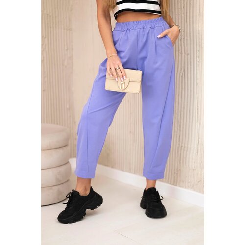 Kesi Włoski Trousers with pockets Summer Punto violet Cene