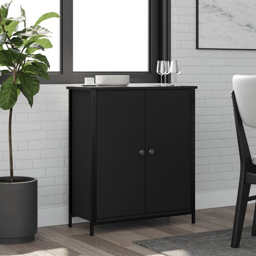 vidaXL Komoda crna 70x30x80 cm od konstruiranog drva Cijene