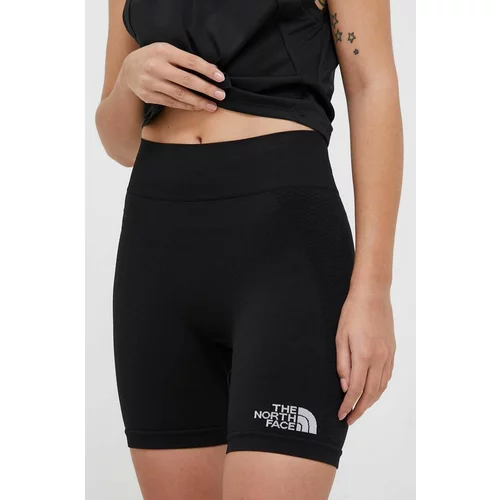 The North Face Sportske kratke hlače za žene, boja: crna, glatki materijal, srednje visoki struk