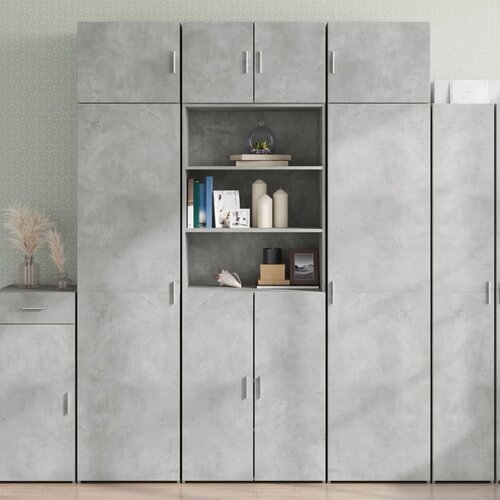 vidaXL Omara za shranjevanje betonsko siva 70x42,5x225 cm inž. les Cene