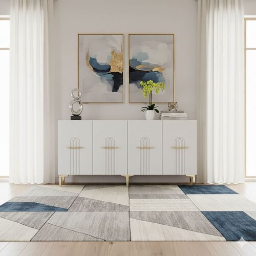 Hanah home Komoda s ladicama, 150x75x32cm, Bijela Slike