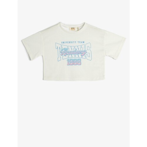 Koton T-Shirt - Ecru - Oversize Cene