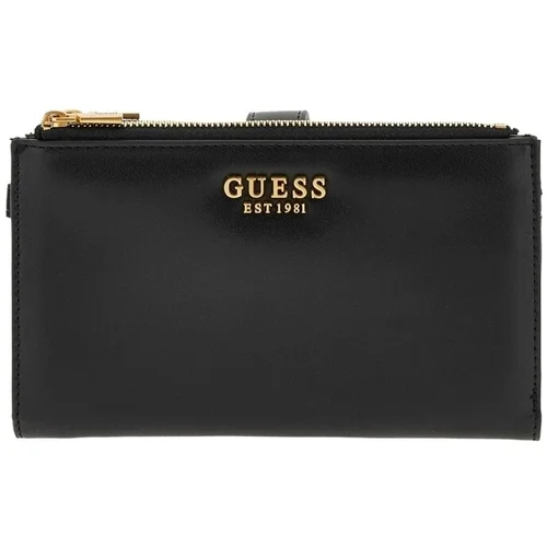 Guess LAUREL SLG DBL ZIP ORGANIZER Crna