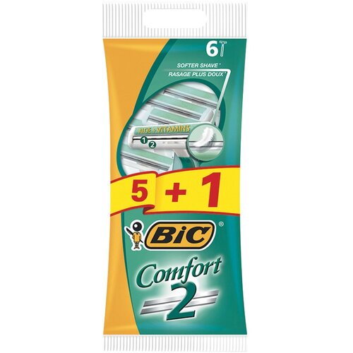 Bic brijač muški comfort 2 kesica 5+1 kom Cene