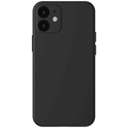 Baseus Liquid Silica Gel Case, fleksibilna gel maska za iPhone 12, klasična črna Cene
