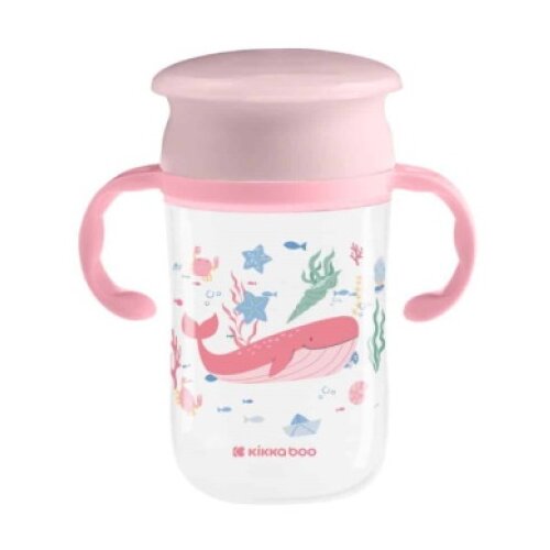 Kikka Boo Šolja 360° sa ručicama Deep Sea 300ml Pink ( KKB32068 ) Cene