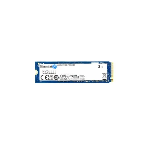 Kingston SSD 2TB NV2; NVMe PCIe Gen 4.0×4, R/W: 6000/5000MB/s, M.2