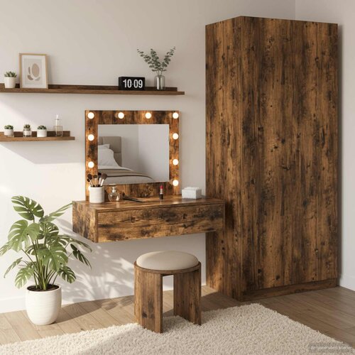  Toaletni stol Smeđa 83 x 40 x 70 cm Konstruirano drvo Cijene