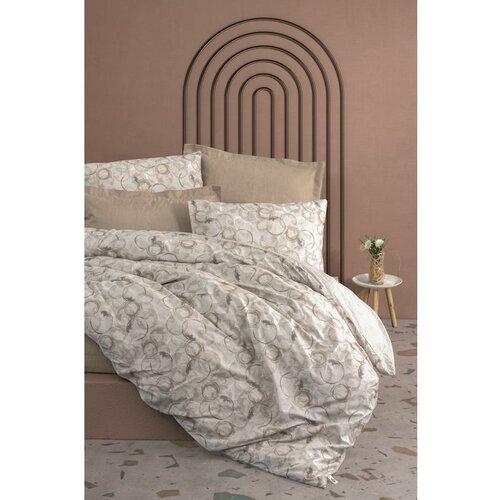  moil - beige beige ranforce single quilt cover set (fr) Cene
