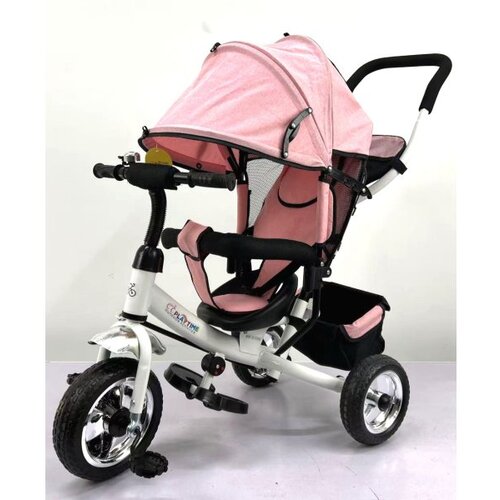 Playtime 411 tricikl sa podesivim naslonom roze Slike