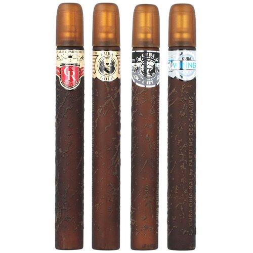 Cuba Set EDT za mu&amp;scaron;karce - Žuta, Plava, Crvena i Narančasta (4 x 35 ml) Slike