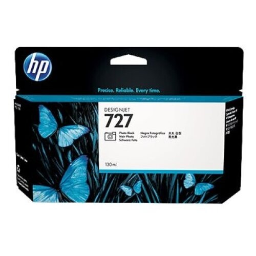 HP Originalna črnilna kartu&amp;scaron;a 727 Photo Black, standardna zmogljivost 130 ml, 1 kos. Slike