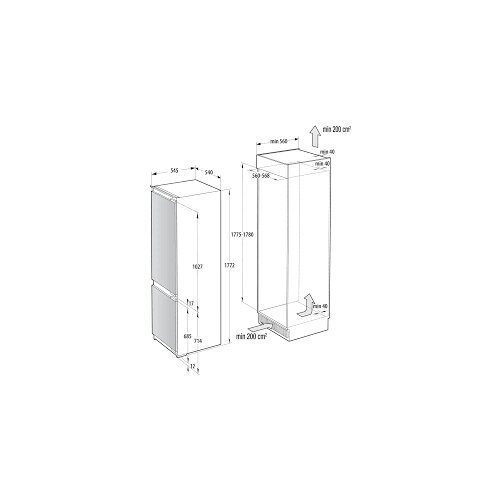 Gorenje Vgradni hladilnik NRKI517E42 Slike