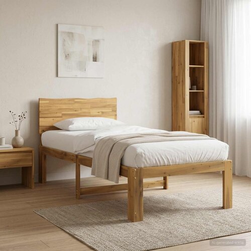  Krevet s uzglavljem ROSTOCK Bijela 75 x 190 cm Cene