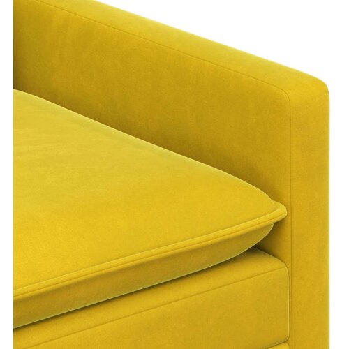 SOFA Žuta 156 x 81 x 87 5 cm Baršun - Žuta 140 cm Cene