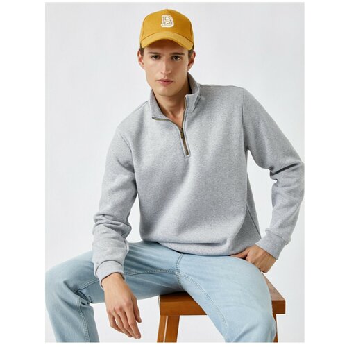 Koton Half Zipper Basic Sweatshirt Slike